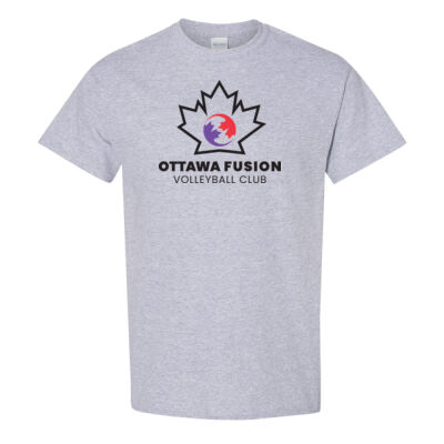 Gildan Unisex Fusion Big Leaf Printed T-Shirt Thumbnail